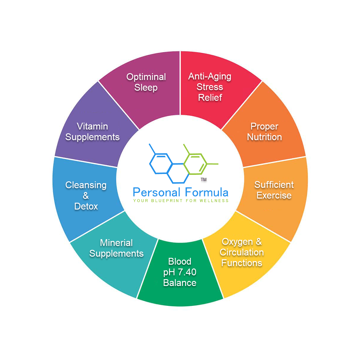PersonalFormula wellness blueprint wheel