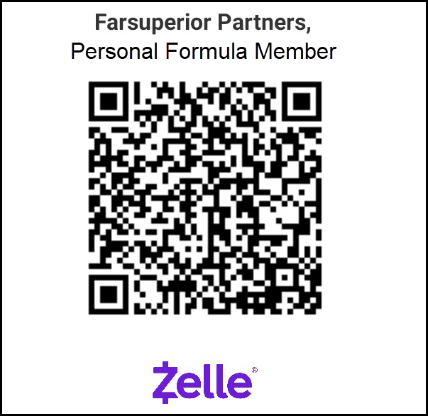Zelle QR Code for PersonalFormula payment